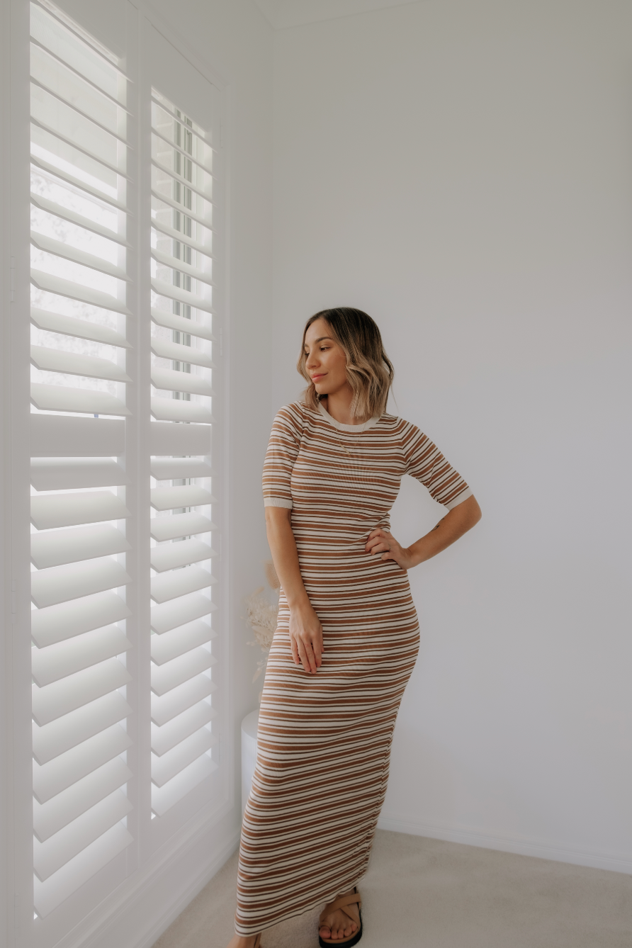 Ash Stripe Dress