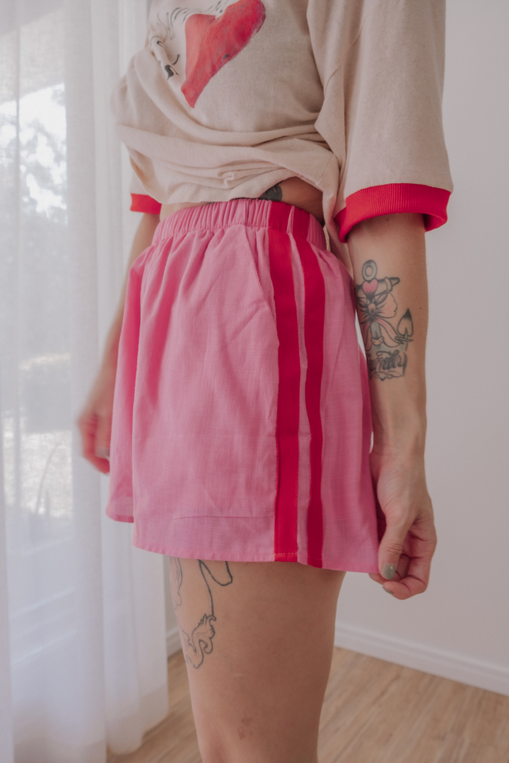 Tilly Shorts - Pink / Red